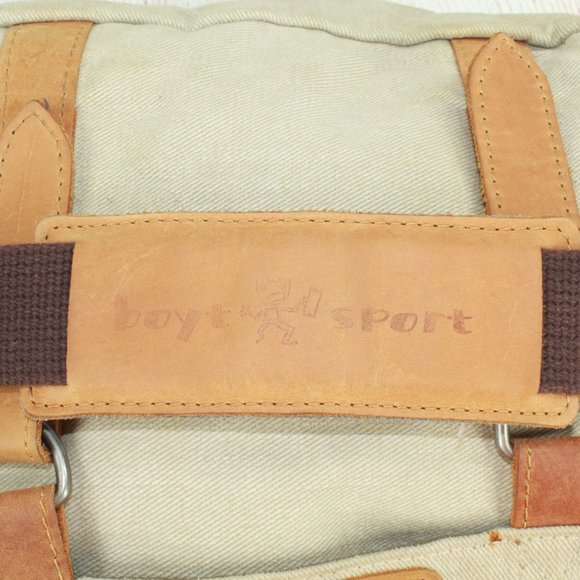 Boyt Sport Bags Boyt Sport Tan Canvas Leather Stuff It And Take A